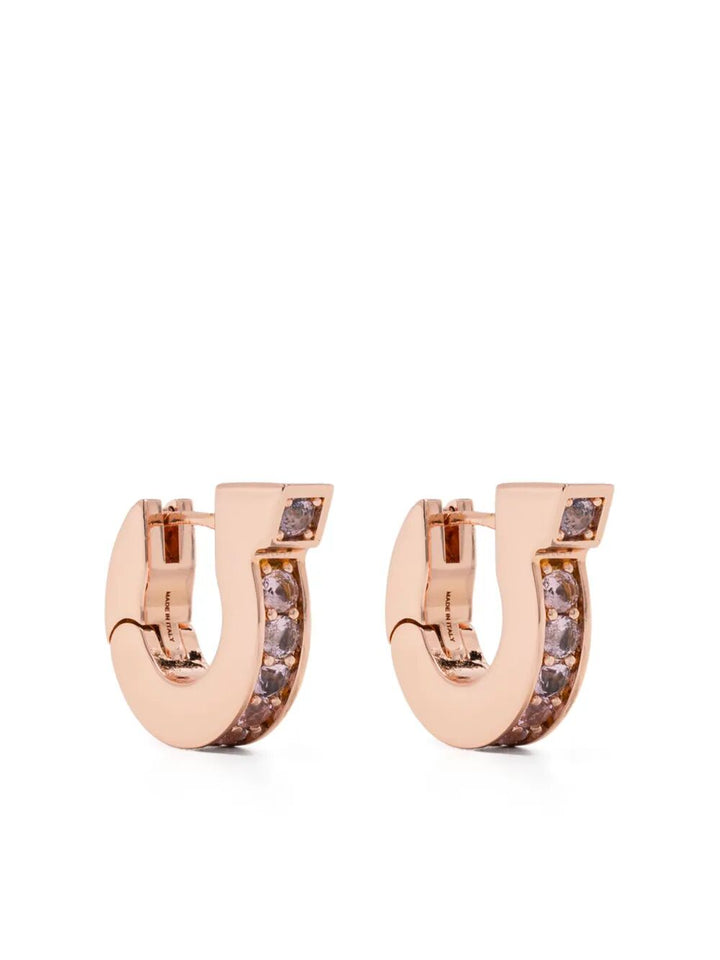 Ferragamo Women Gancini Crystals Earrings
