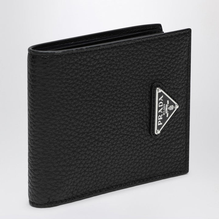 Prada Black Leather Wallet Men