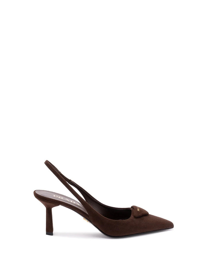 Prada Women Suede Slingback Pumps