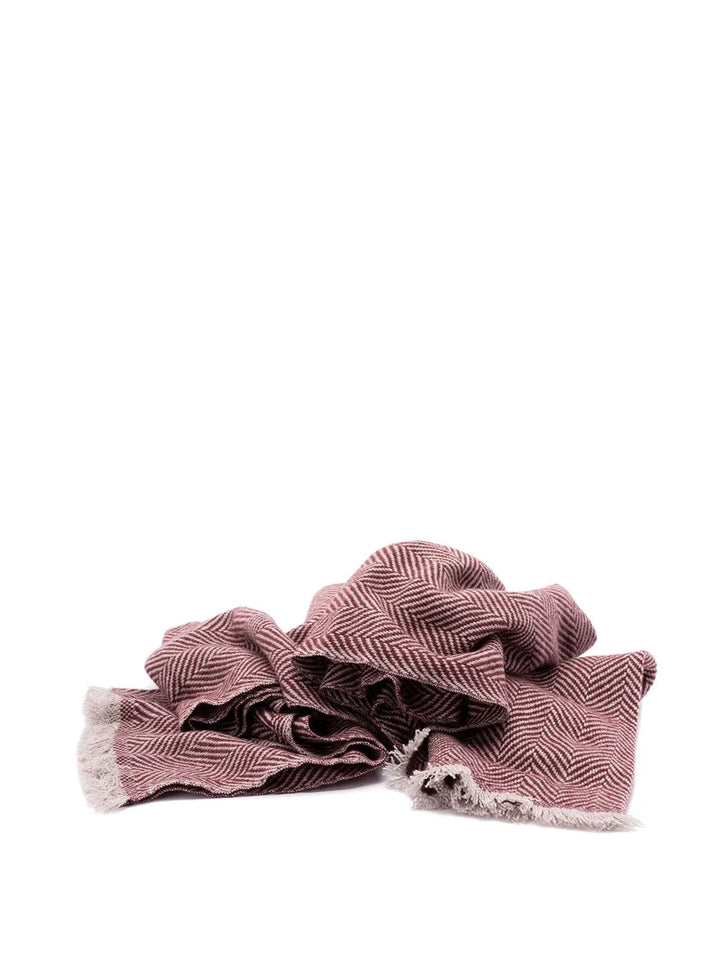 Brunello Cucinelli Men Cashmere Chevron Scarf