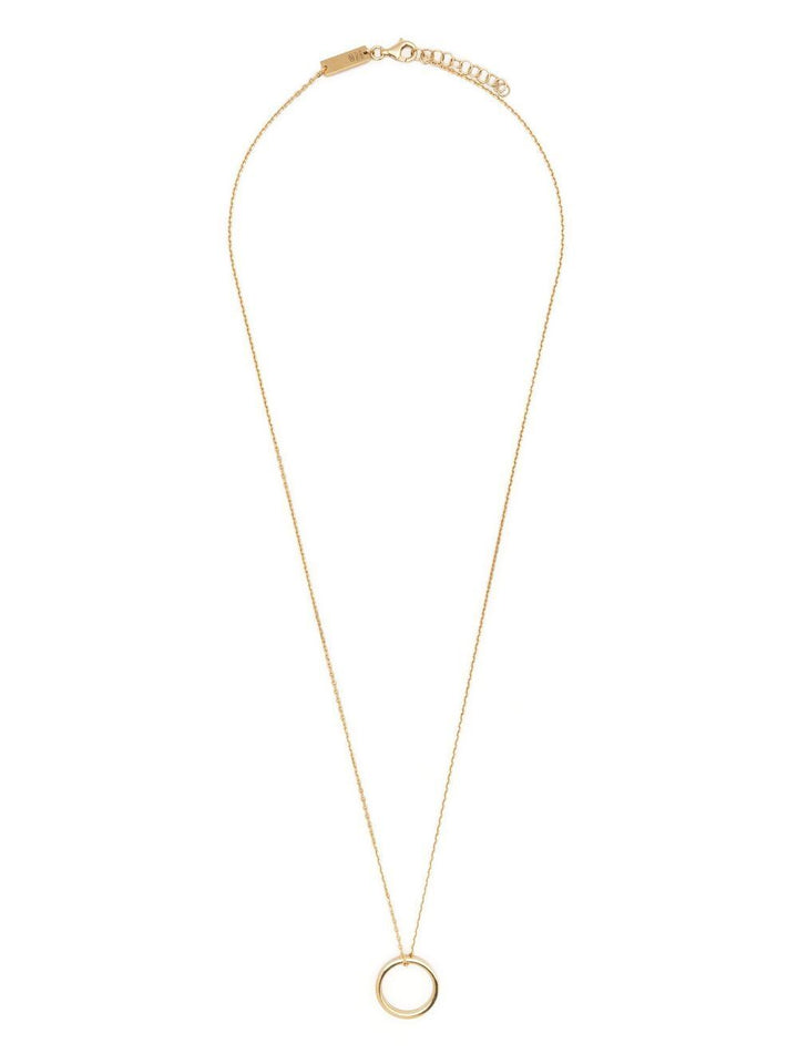 Maison Margiela Women Logo Ring Silver Necklace