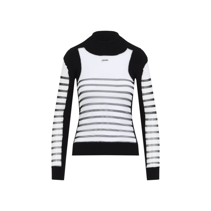 Jean Paul Gaultier Printed "Mariniere" Pullover Women
