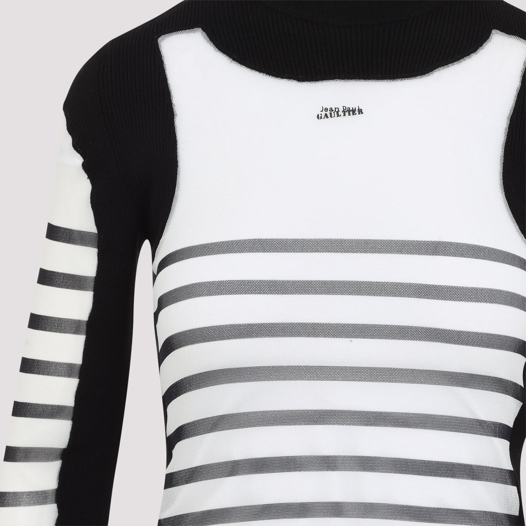 Jean Paul Gaultier Printed "Mariniere" Pullover Women