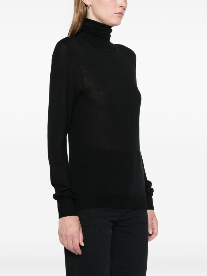 Saint Laurent Women Cassandre Wool Turtleneck Sweater
