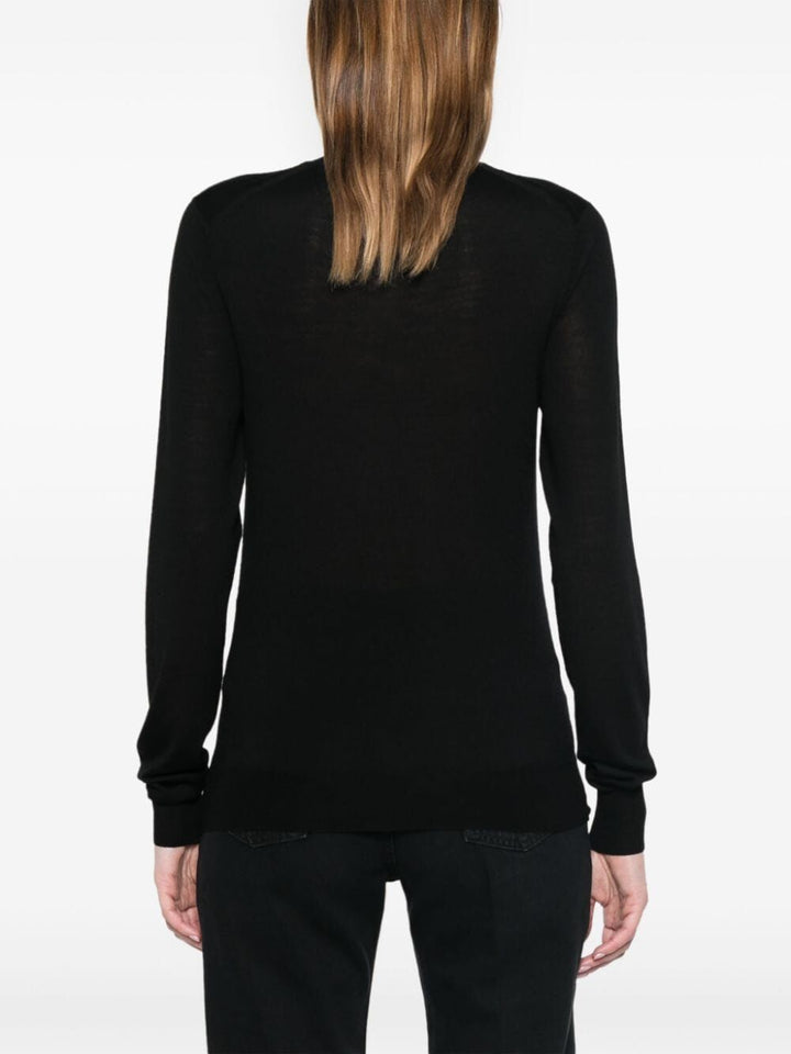 Saint Laurent Women Cassandre Wool Turtleneck Sweater