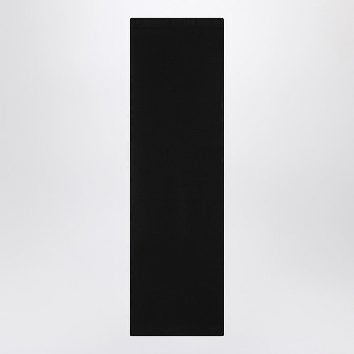 Prada Black Ribbed Jersey Skirt Women