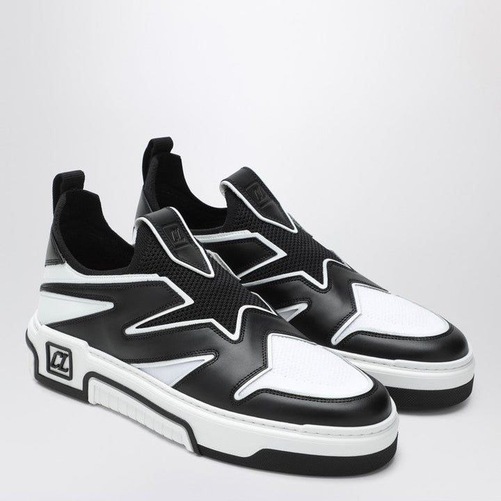 Christian Louboutin Astroflash Black Leather And Textile Sneakers Men