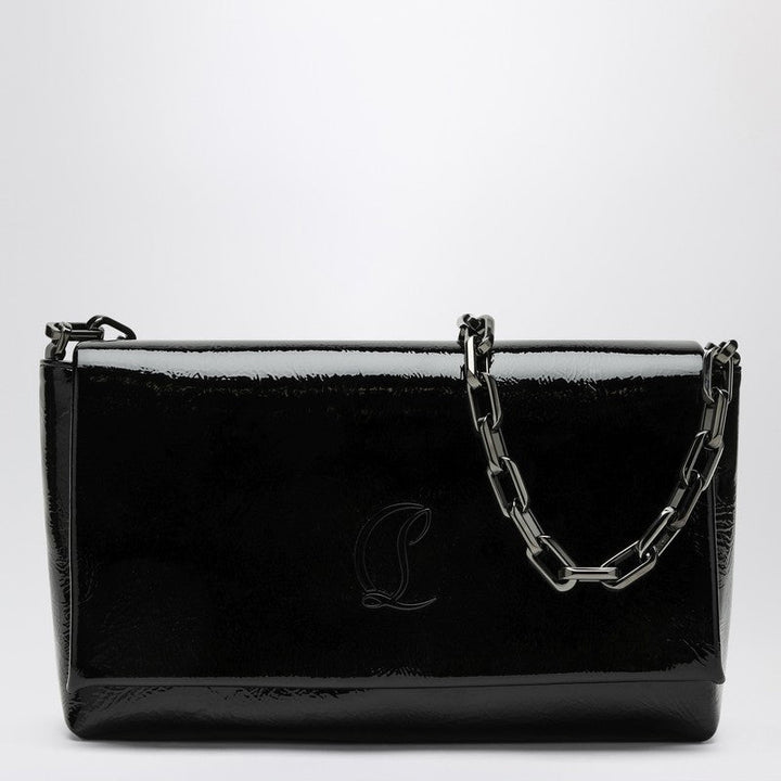Christian Louboutin Loubi54 Black Patent Leather Clutch Bag Women