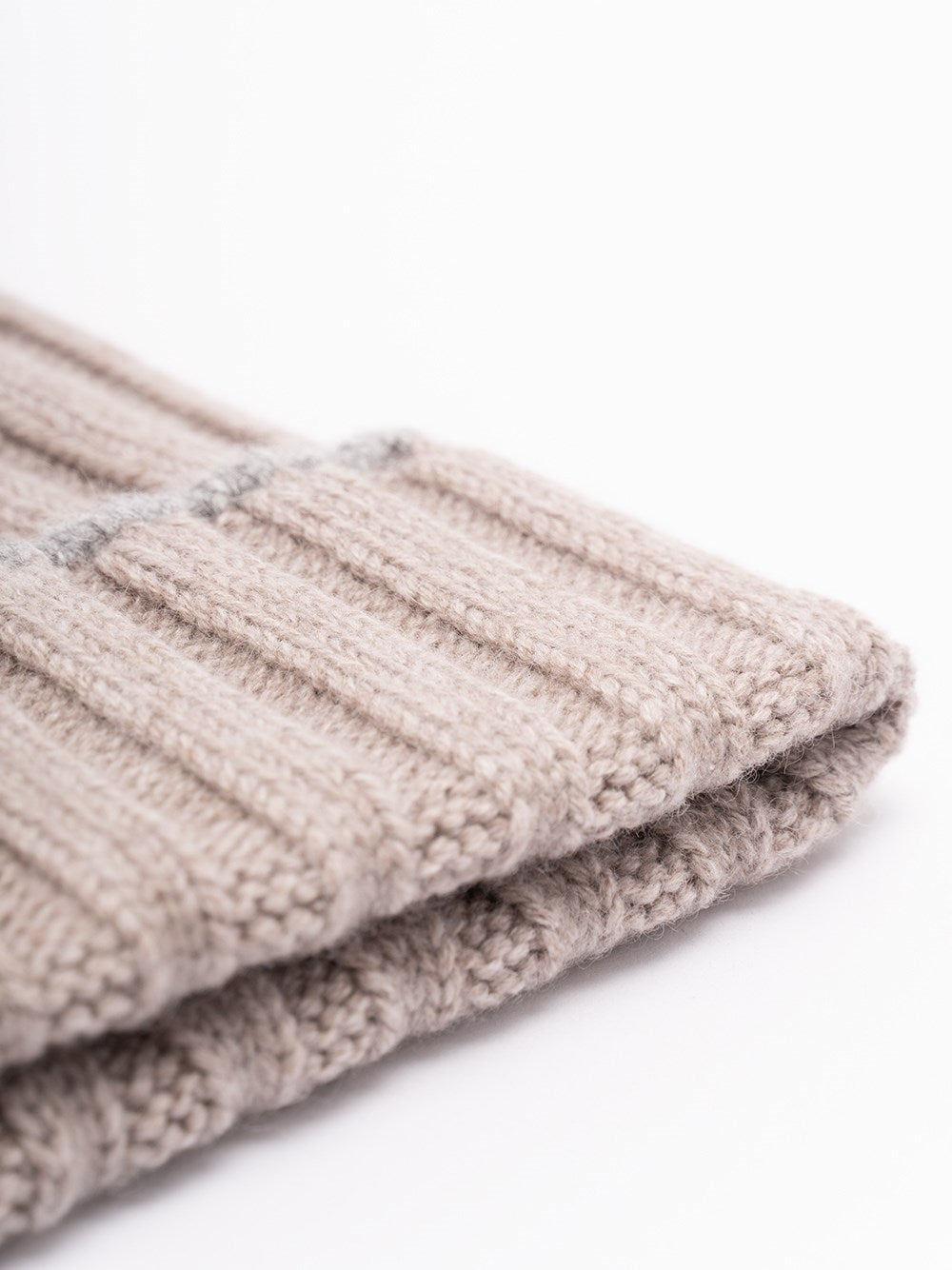 Brunello Cucinelli Men Cashmere Rib Knit Beanie