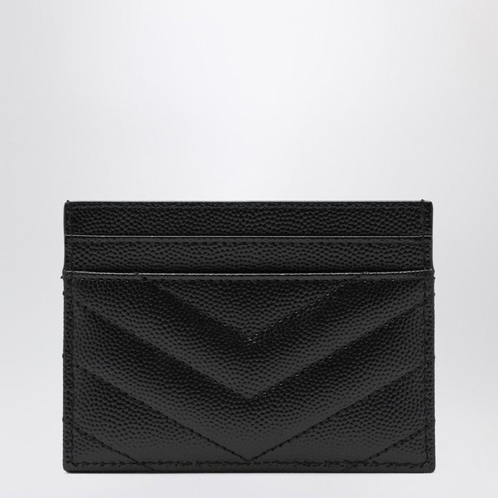 Saint Laurent Cassandre Card Holder Black Women