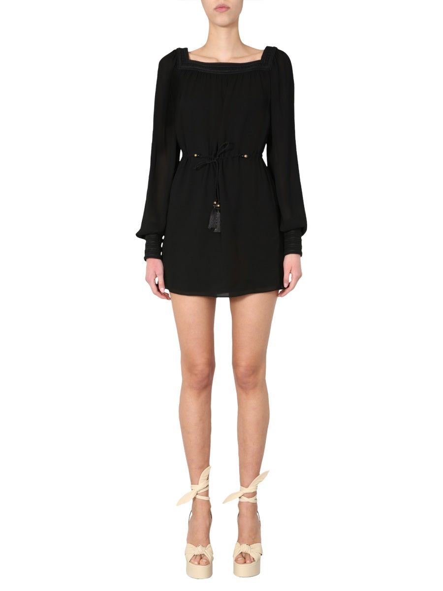 Saint Laurent Women Long Sleeved Dress