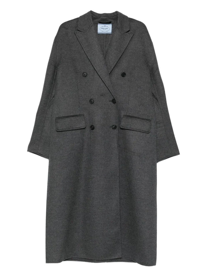 Prada Women Double Breasted Coat