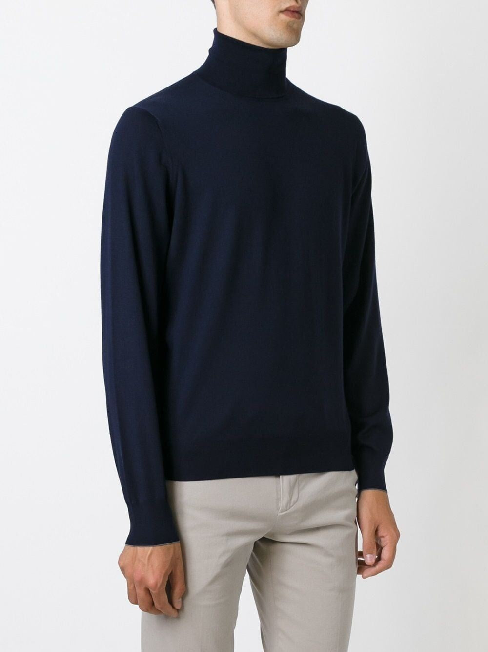 Brunello Cucinelli Men Turtle-Neck Fine Gauge Sweater
