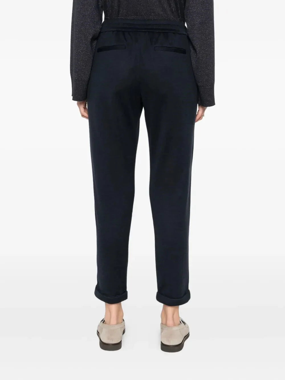 Brunello Cucinelli Women Pants With `Precious` Stripe