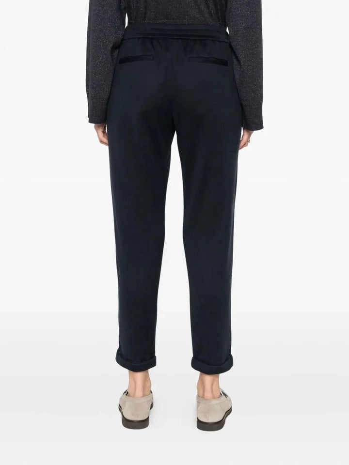 Brunello Cucinelli Women Pants With `Precious` Stripe