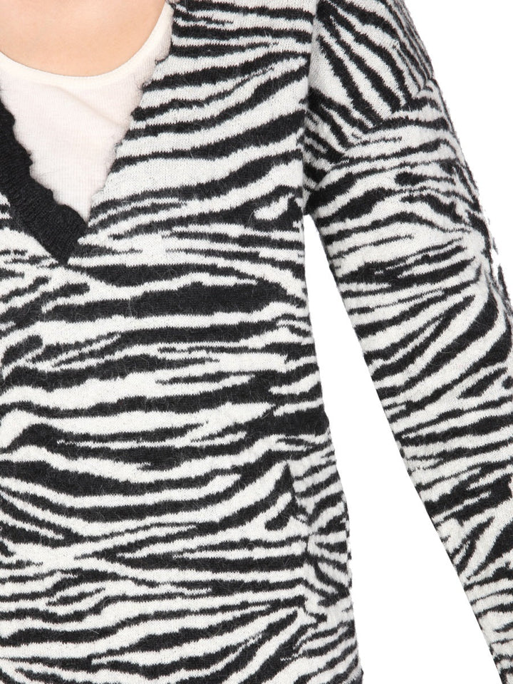 Saint Laurent Women V-Neck Sweater