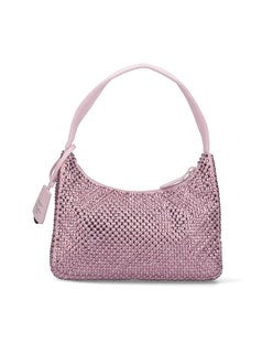 Prada Women Rhinestone Mini Bag