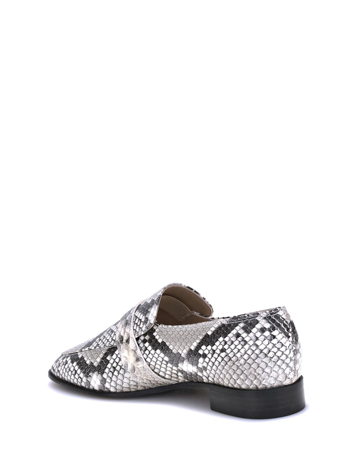 Ferragamo Women Python Print Leather Loafers