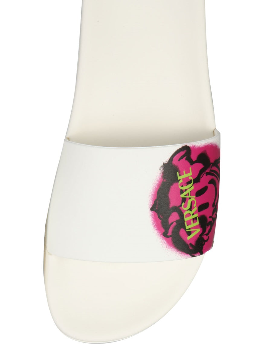 Versace Women Medusa Smiley Slide Sandals