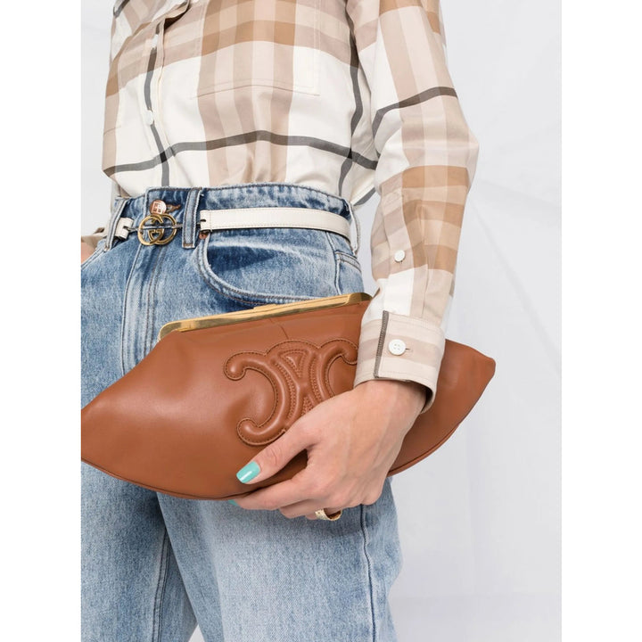 Celine Brown Clutch Bags Women