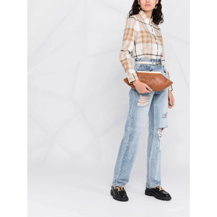 Celine Brown Clutch Bags Women