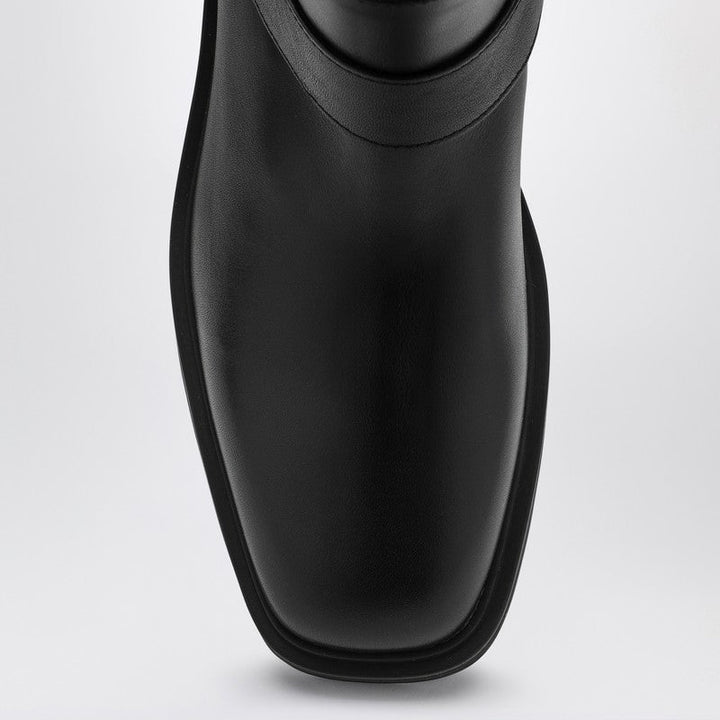 Valentino Garavani Vlogo Signature Black Boot Women