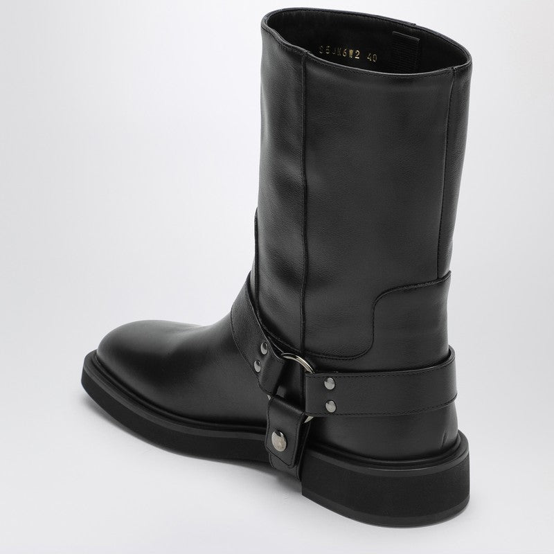 Valentino Garavani Vlogo Signature Black Boot Women