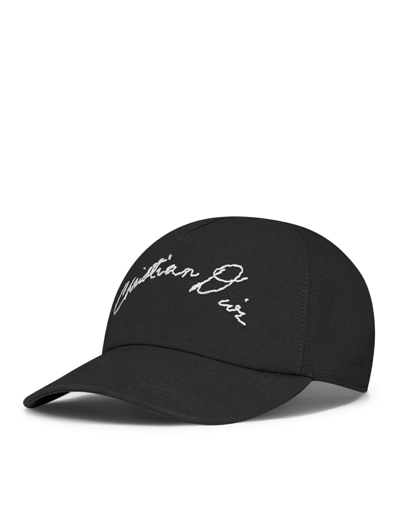 Christian Dior Men Cap With Handwritten Christian Dior Signature