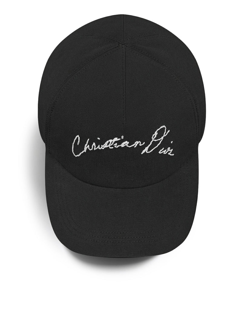 Christian Dior Men Cap With Handwritten Christian Dior Signature