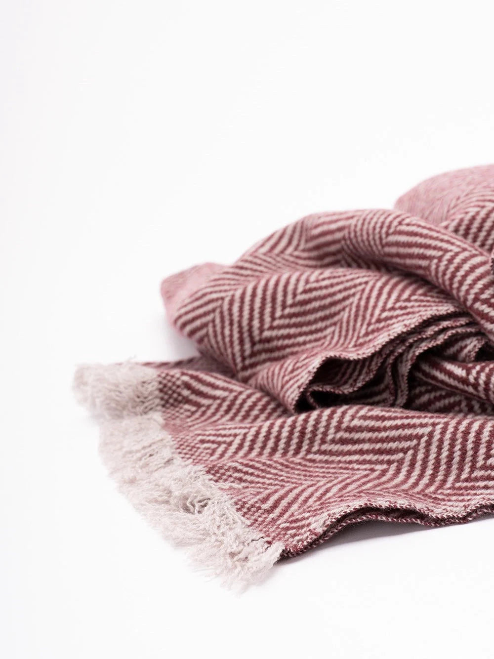 Brunello Cucinelli Men Cashmere Chevron Scarf