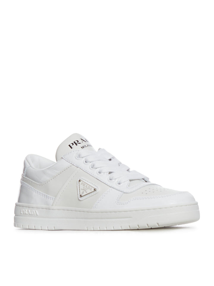 Prada Women Downtown Leather Sneakers