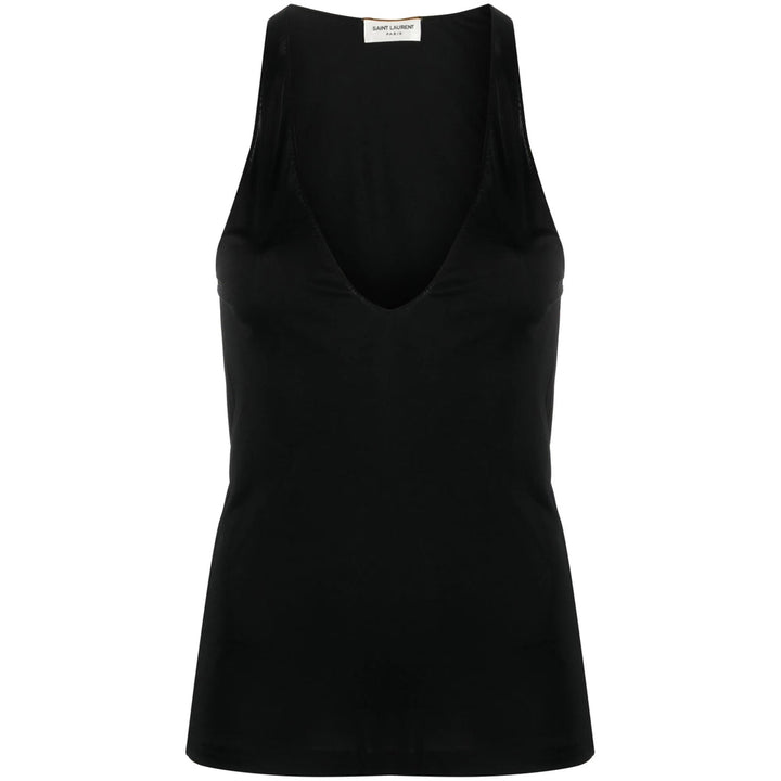 Saint Laurent Black Tops - Vests & Tank Tops Women