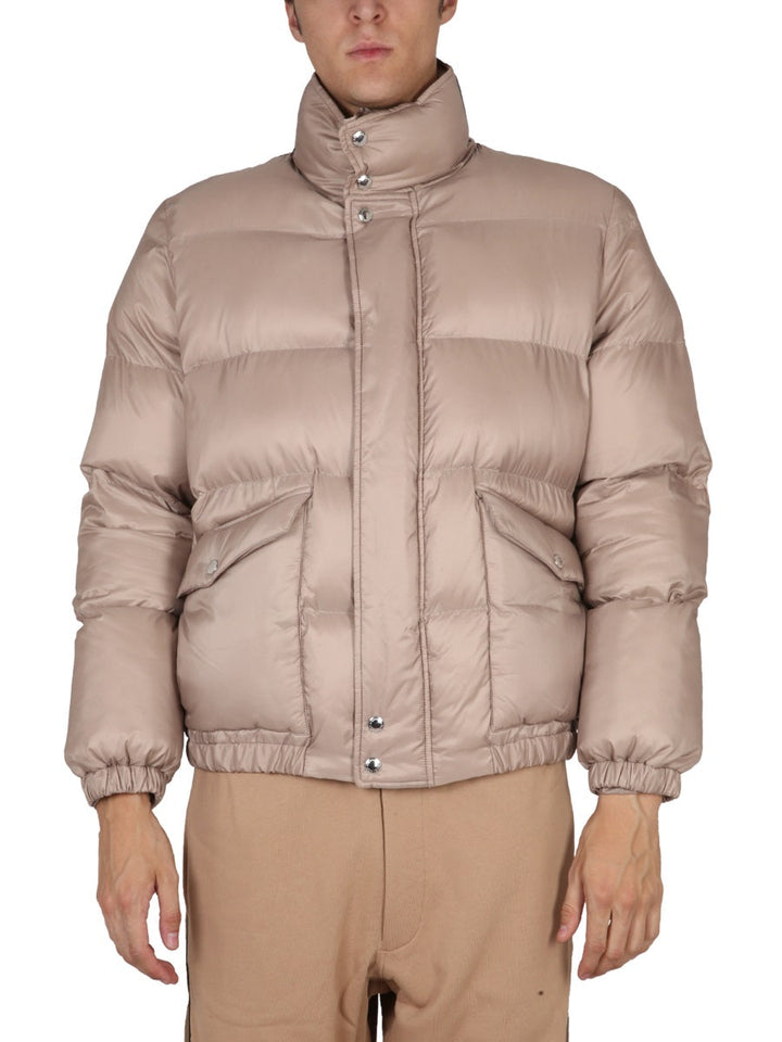 Alexander Mcqueen Men Graffiti Logo Print Down Jacket