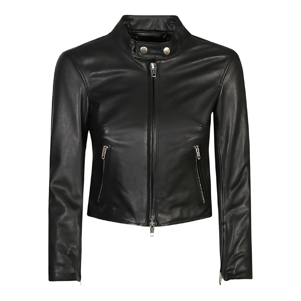 Balenciaga Black Jackets - Leather Jackets Women