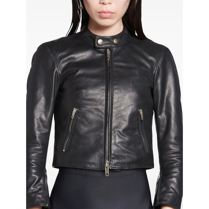 Balenciaga Black Jackets - Leather Jackets Women