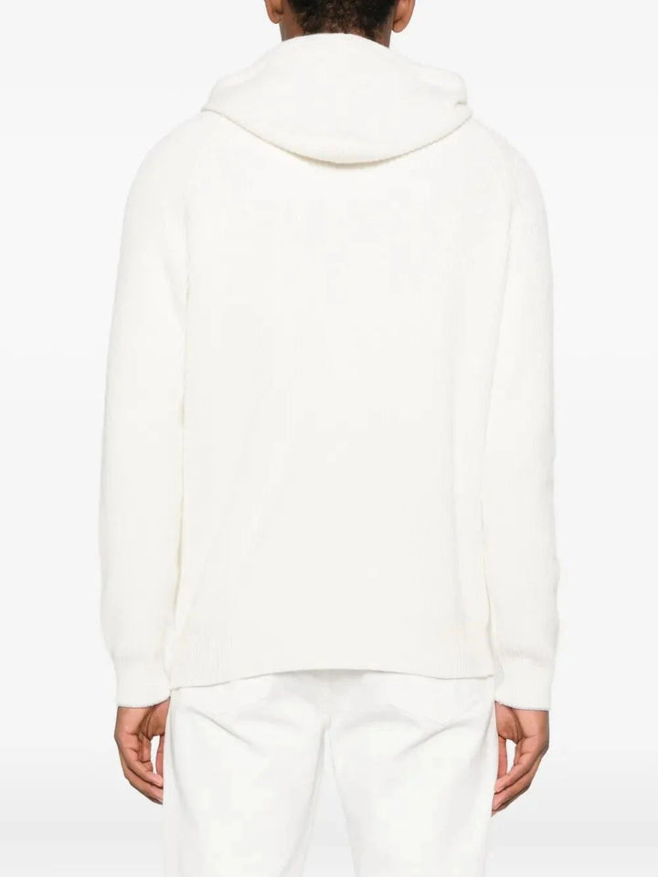 Brunello Cucinelli Men Cashmere Knit Sweatshirt With Hood