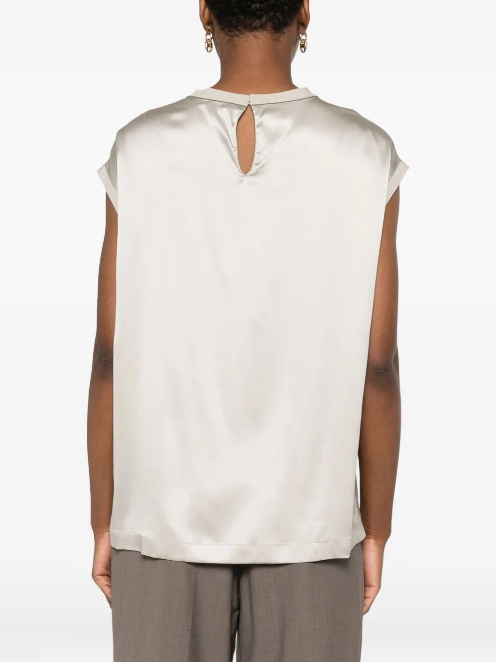 Brunello Cucinelli Women Satin T-Shirt