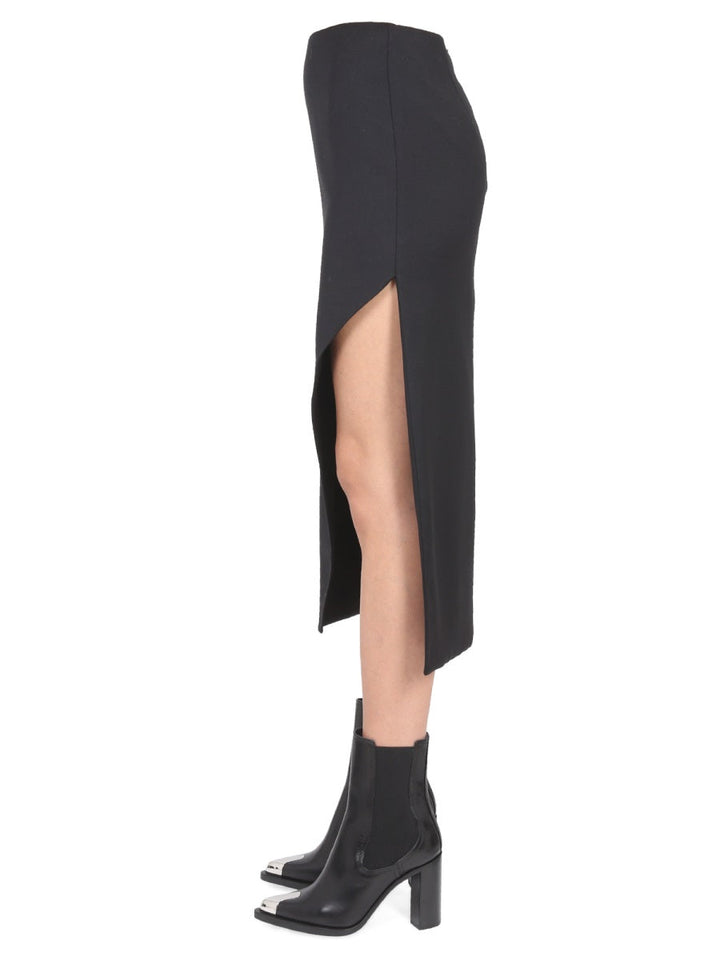 Alexander Mcqueen Women Wool And Mohair Skirt