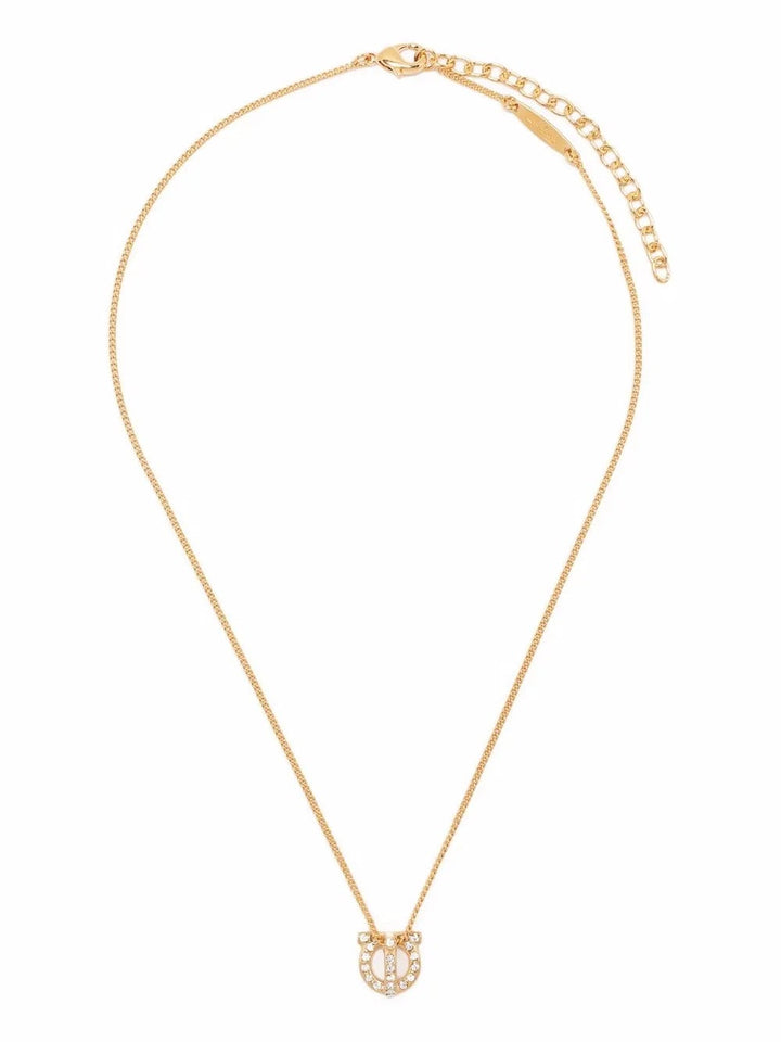 Ferragamo Women Gancini 3D Crystals Necklace