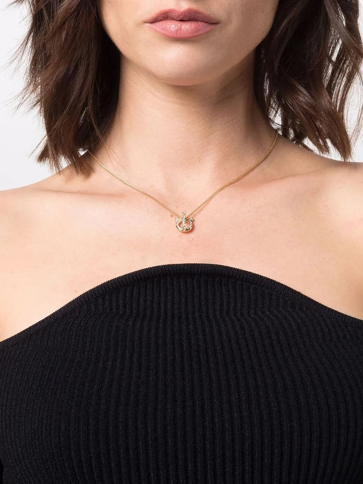 Ferragamo Women Gancini 3D Crystals Necklace