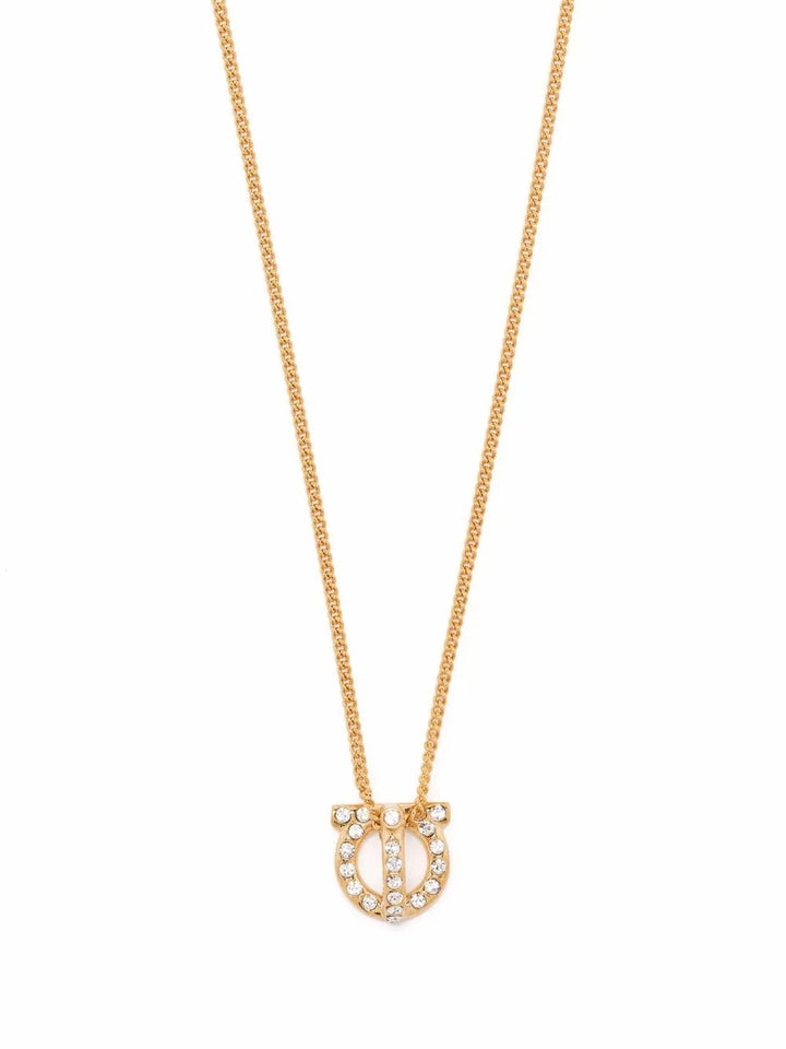 Ferragamo Women Gancini 3D Crystals Necklace