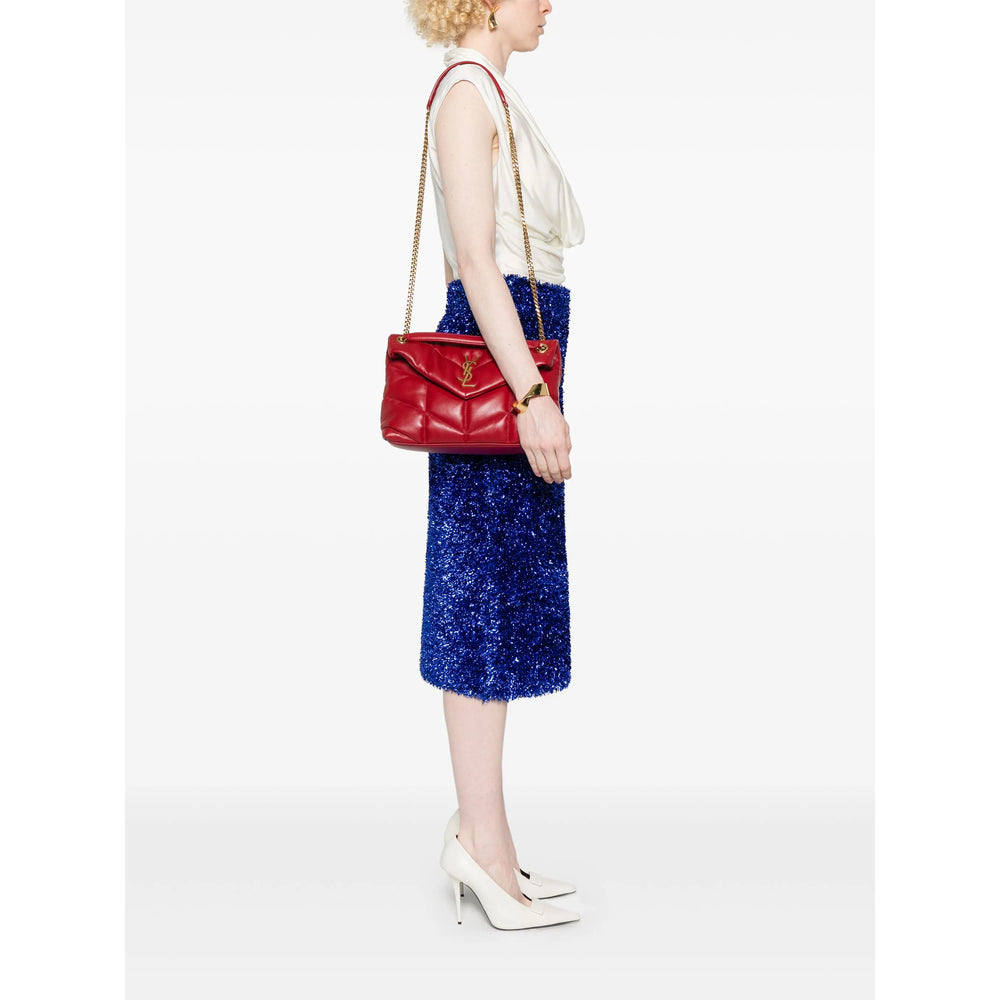 Saint Laurent Red Shoulder Bags Women