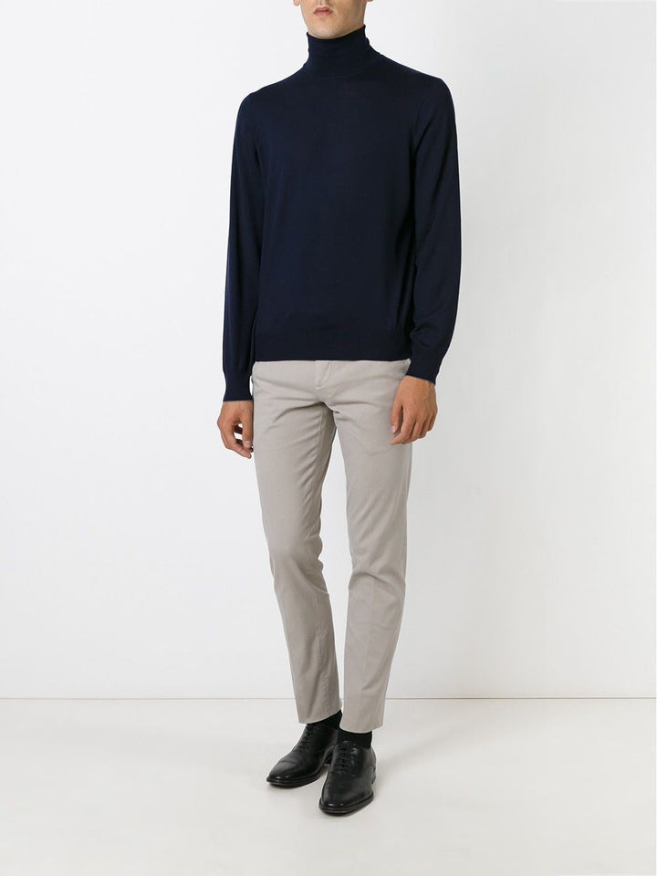 Brunello Cucinelli Men Turtle-Neck Fine Gauge Sweater