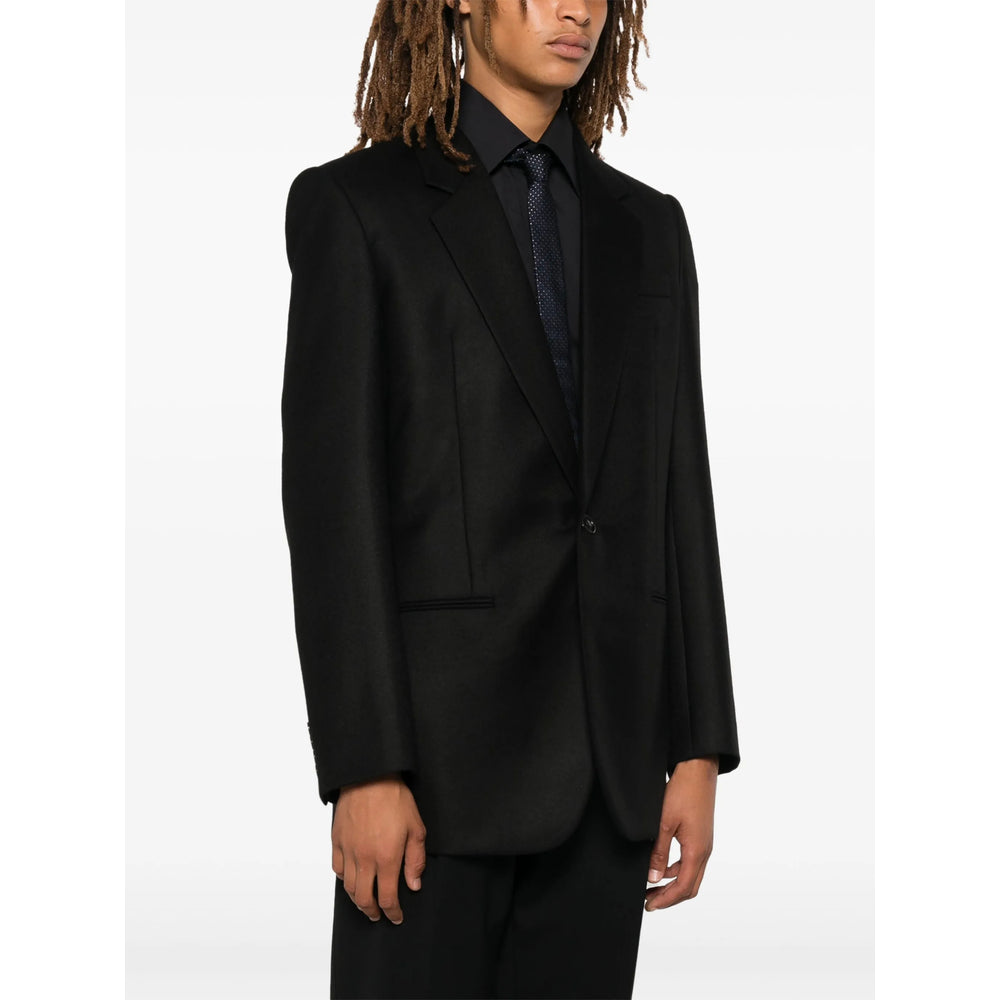 Saint Laurent Black Jackets - Blazers Men