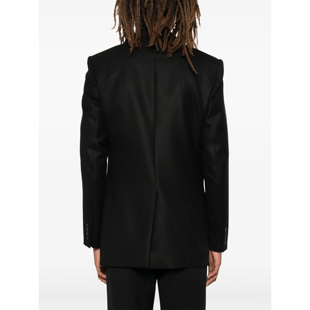 Saint Laurent Black Jackets - Blazers Men