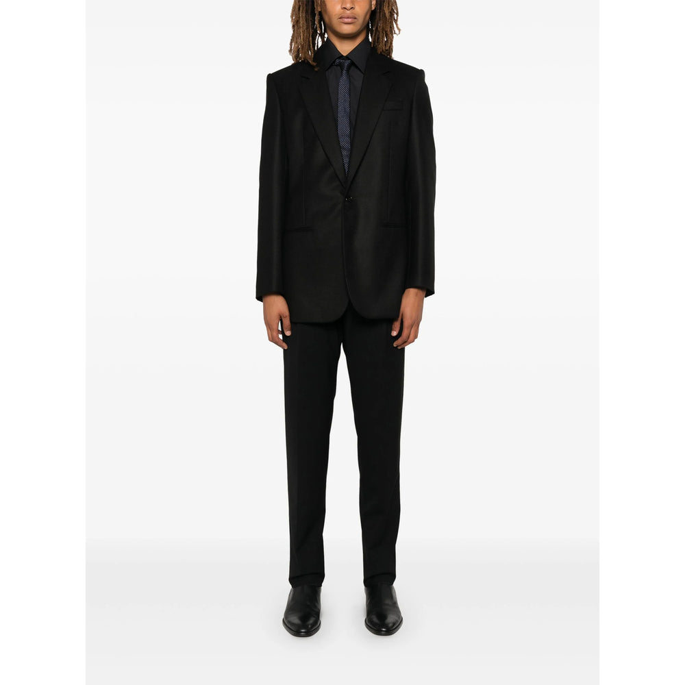 Saint Laurent Black Jackets - Blazers Men