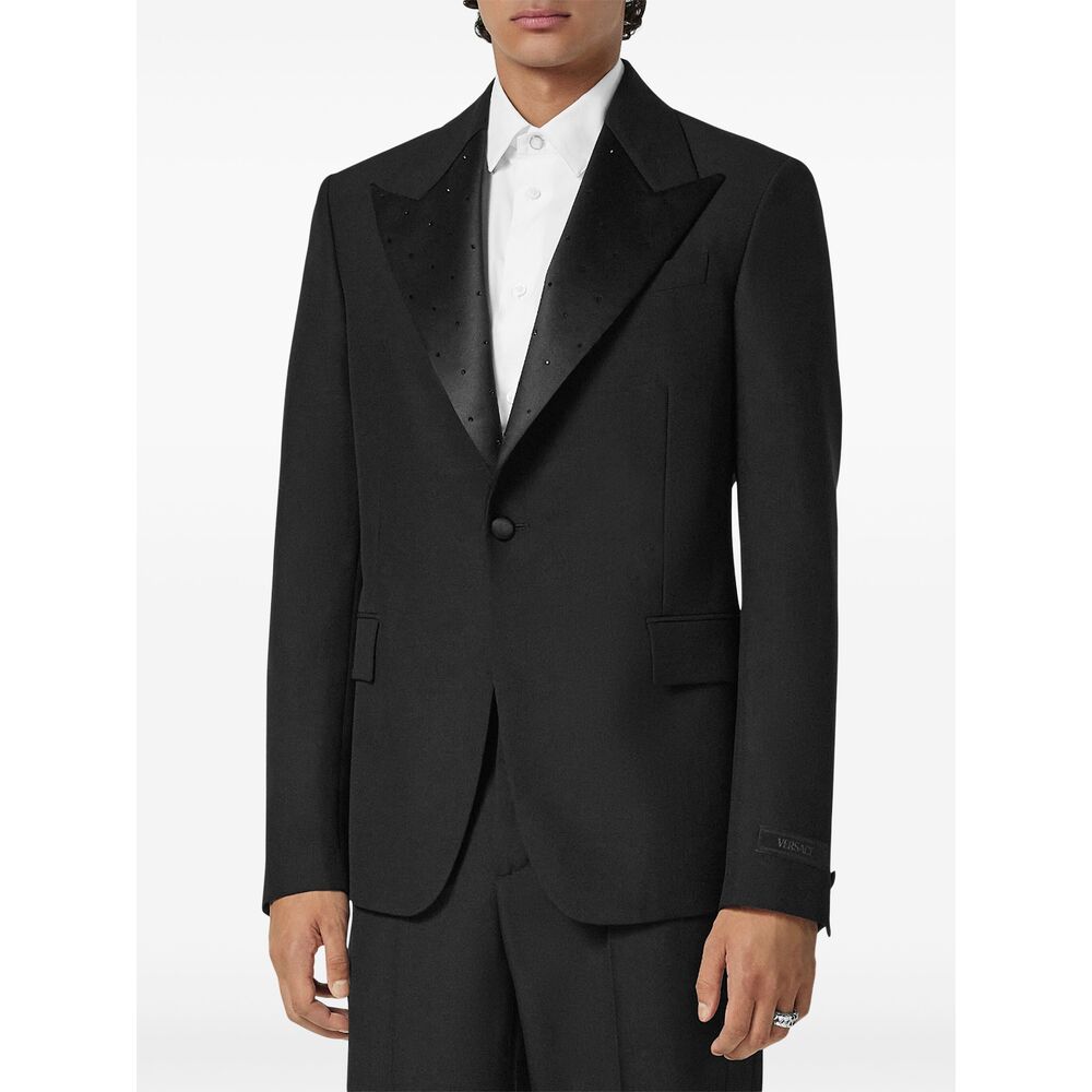 Versace Black Jackets - Blazers Men