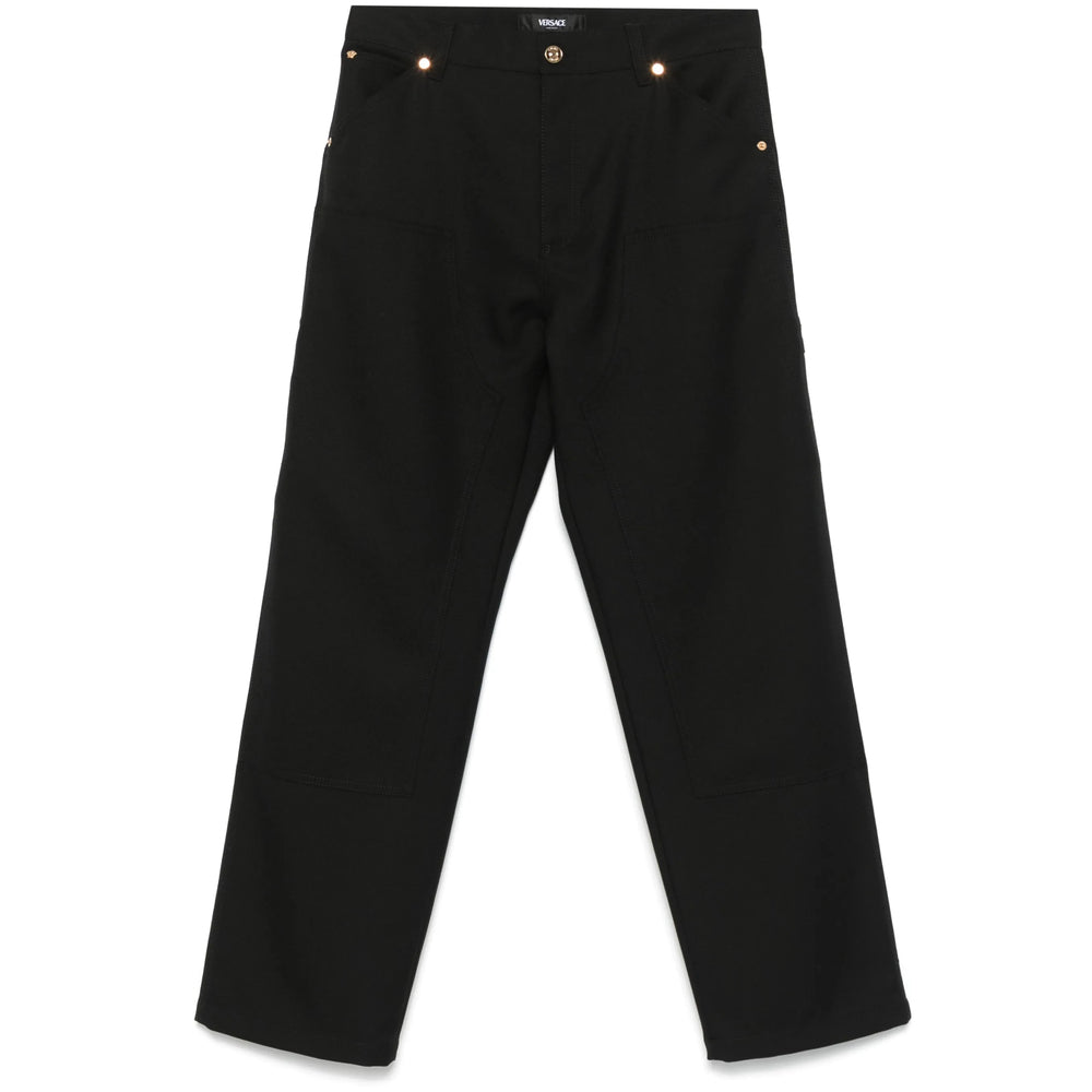 Versace Black Trousers - Regular & Straight-Leg Trousers Men
