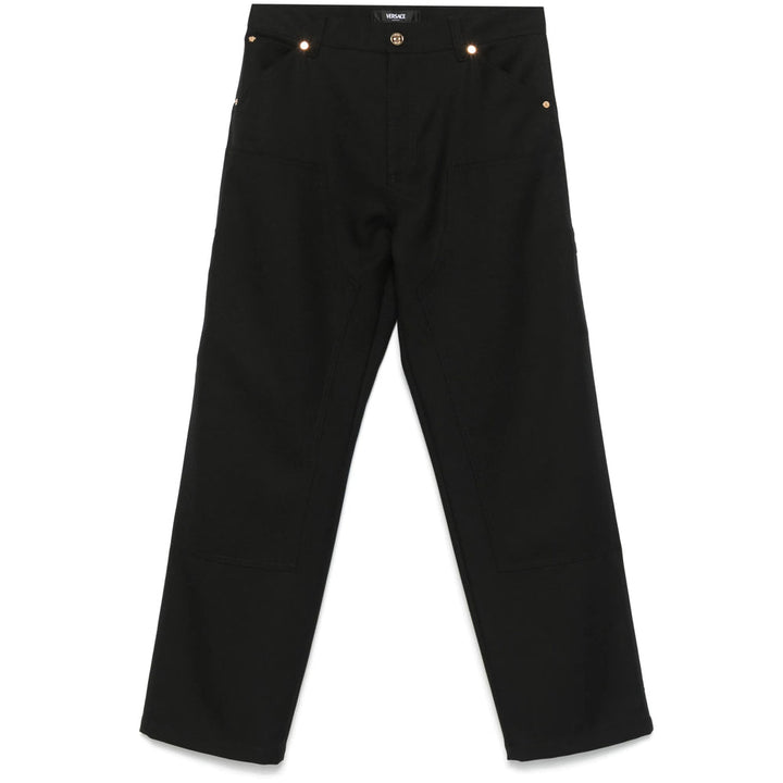 Versace Black Trousers - Regular & Straight-Leg Trousers Men