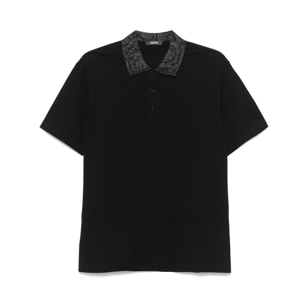 Versace Black Polo Shirts Men